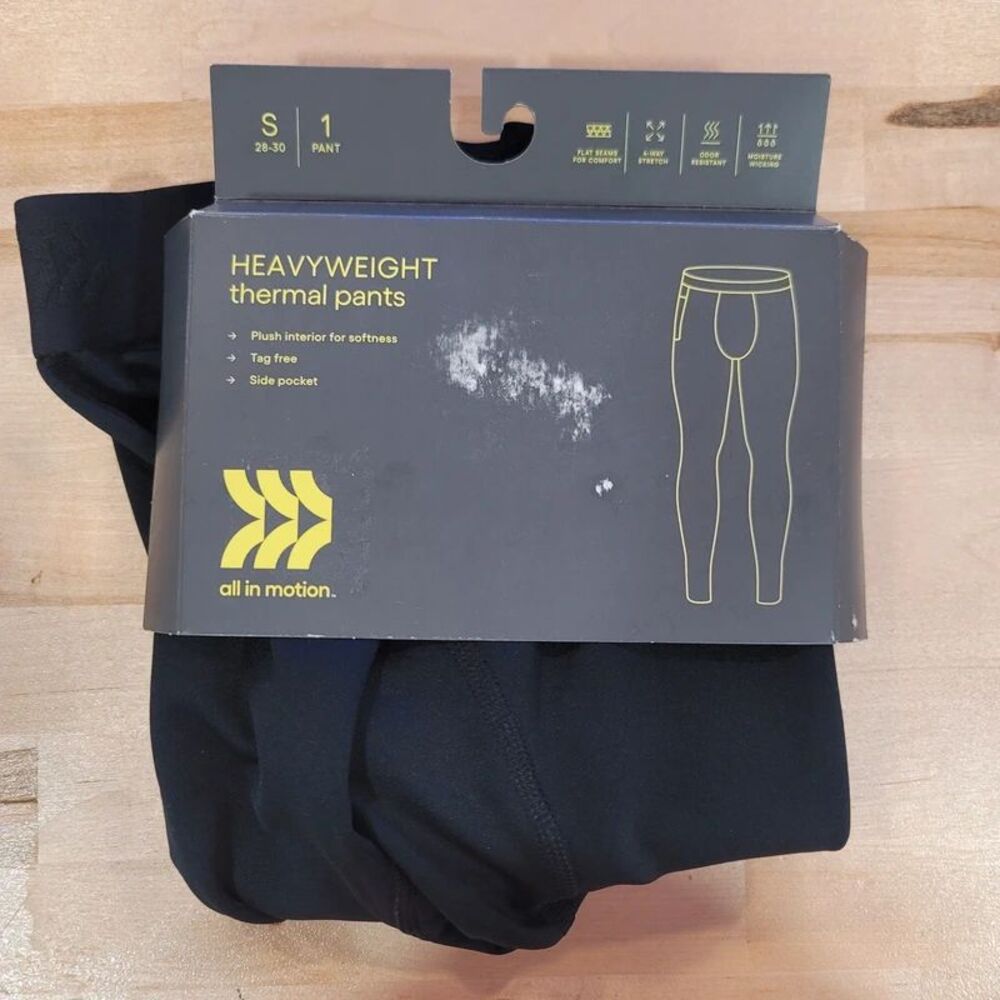 Mens Thermal Pants Underwear New Black